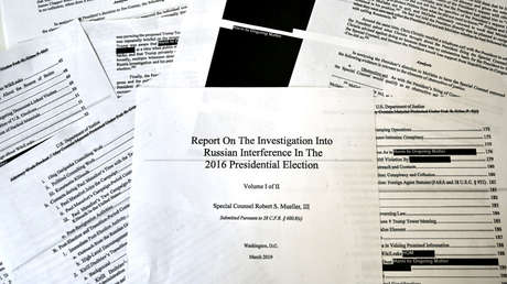Documentos del informe Mueller, Washington 18 de abril de 2019.