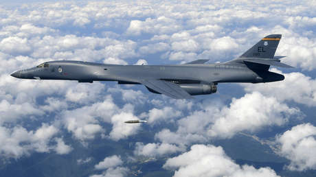 Un bombardero B-1B Lancer de la Fuerza Aérea estadounidense