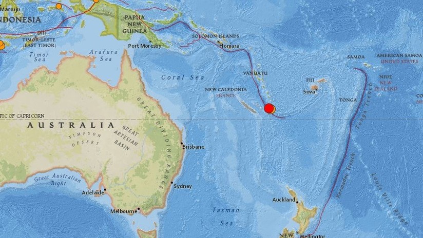 Un terremoto de magnitud 6,3 sacude Nueva Caledonia 