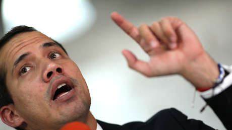 El diputado opositor Juan Guaidó durante una conferencia en Caracas, el 14 de mayo de 2019.