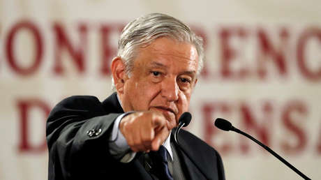 El presidente Andrés Manuel López Obrador en conferencia en Ciudad de México, 21 de mayo de 2019. 