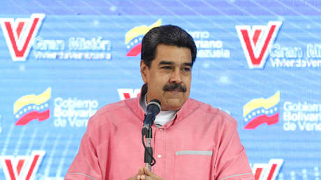 El presidente Nicolás Maduro participa en una jornada de entrega de viviendas en Caracas. 16 de mayo de 2019.