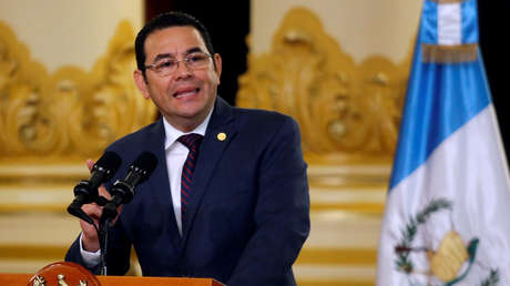El presidente de Guatemala, Jimmy Morales, en Ciudad de Guatemala, Guatemala, 6 de septiembre de 2018.