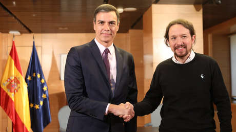 El presidente del Gobierno en funciones, Pedro Sánchez, con el líder de Unidas Podemos, Pablo Iglesias, Madrid, 11 de junio de 2019. 