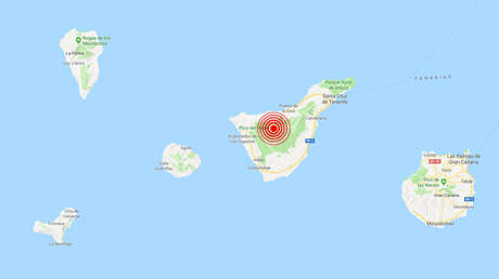 España: Registran en Tenerife más de 500 pequeños sismos en menos de dos horas