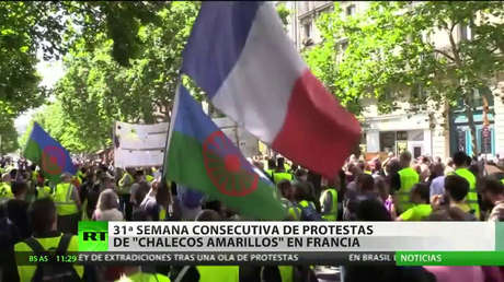 Francia: Los 'chalecos amarillos' protestan el 31º sábado consecutivo