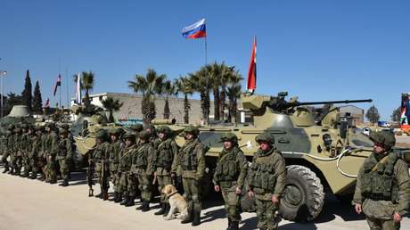 Ingenieros militares rusos en Alepo, Siria