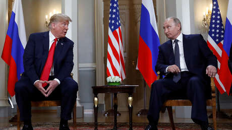 El presidente de EE.UU., Donald Trump, y su homólogo ruso, Vladímir Putin, en Helsinki, Finlandia, el 16 de julio de 2018.