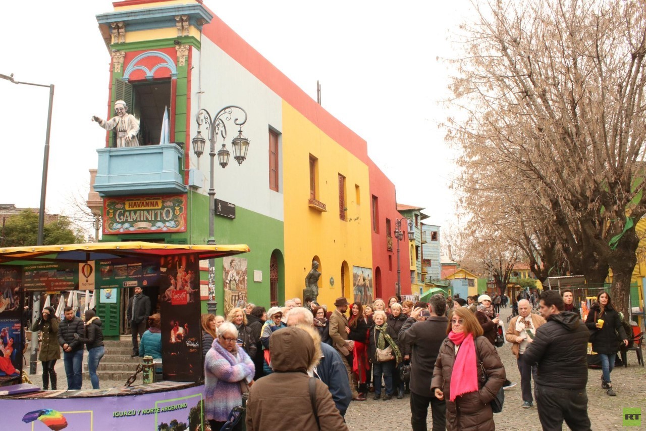 'Caminito' en La Boca, a metros del museo 'Benito Quinquela Martín'.