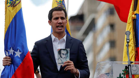 Juan Guaidó en Caracas, Venezuela, el 23 de enero de 2019