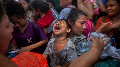 Imagen ilustrativa. Migrantes centroamericanos cerca de la frontera entre Guatemala y México, el 20 de octubre de 2018