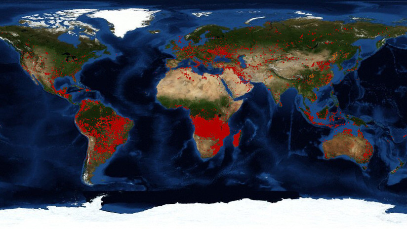 Arde otro 'pulmÃ³n verde' del planeta: hay mÃ¡s incendios en el Ãfrica subsahariana que en la Amazonia