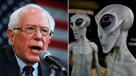 Bernie Sanders promete hacer públicas las evidencias sobre extraterrestres en caso de ganar la Presidencia y la Red estalla en bromas