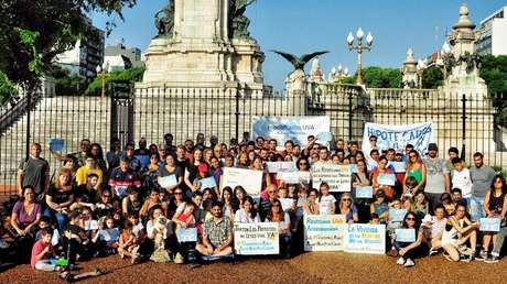 Protesta de Hipotecados UVA Autoconvocados en el Congreso, Buenos Aires, Argentina