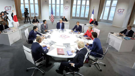 Reunión de líderes mundiales en Biarritz, Francia, el 25 de agosto de 2019.