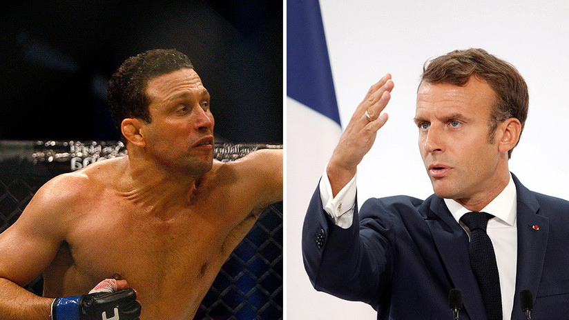VIDEO: Un exluchador de MMA brasileño amenaza con estrangular a Macron y llama "dragón" a su esposa