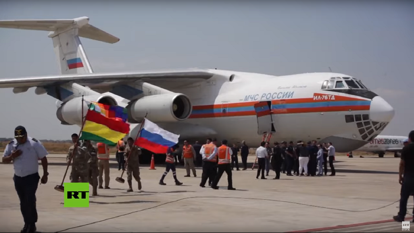 VIDEO: Un Il-76 ruso aterriza en Bolivia para unirse a la lucha contra los incendios forestales