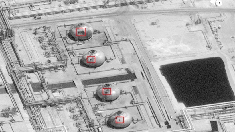 FOTOS: EE.UU. difunde imágenes que muestran la magnitud de la destrucción de los ataques a las refinerías sauditas