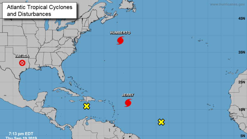 Se forman 6 tormentas tropicales simultÃ¡neas en el AtlÃ¡ntico y el PacÃ­fico