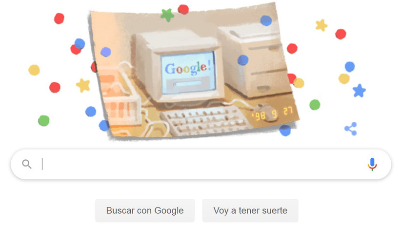 Google cumple 21 años y lo celebra con un 'doodle'