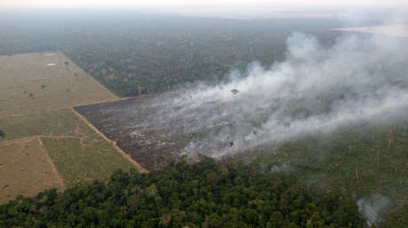 Incendio en Porto Velho, estado de Rondonia, Brasil, 17 de septiembre de 2019.