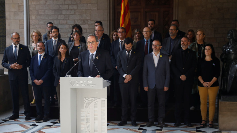 Presidente de Cataluña, sobre la sentencia del 'procés': "Es un insulto a la democracia y un menosprecio a la sociedad catalana"