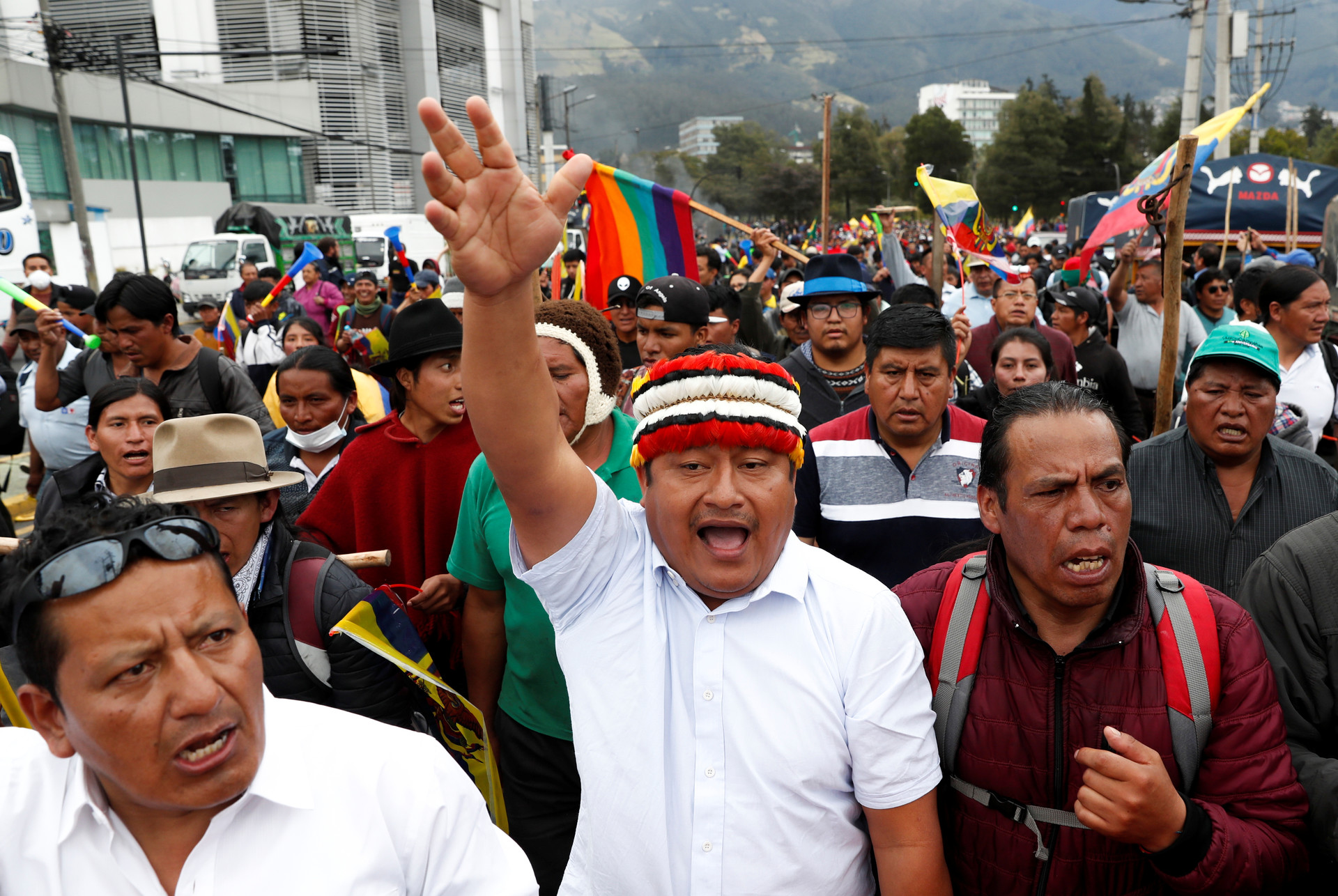 Movimiento Indigena De Ecuador En Huelga General Contra El