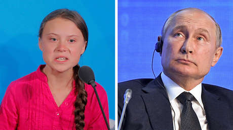 "Una niña buena pero mal informada": Greta Thunberg responde a Putin