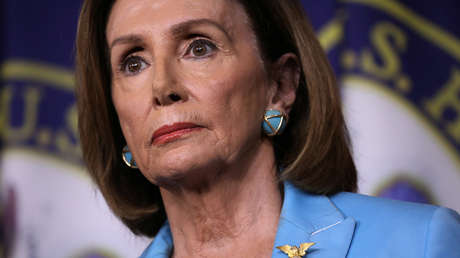 Nancy Pelosi durante una conferencia de prensa, Washington, EE.UU., 2 de octubre de 2019.