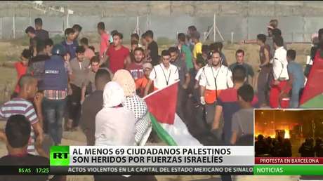 Fuerzas israelíes hieren al menos a 69 palestinos en la Marcha del Retorno