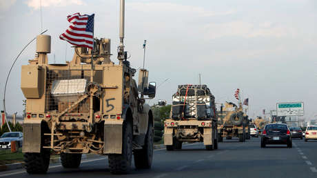 Convoyes de vehículos estadounidenses en el norte de Siria.