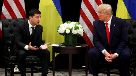 Vladímir Zelenski y Donald Trump durante una reunión en Nueva York (EE.UU.), el 25 de septiembre de 2019.