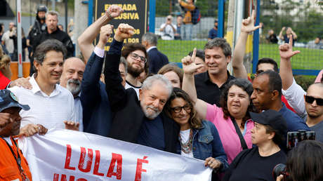 Lula da Silva sale de prisión: "No pensé que hoy podría estar aquí hablando"