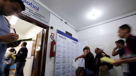 El desempleo en Brasil se sitúa en un 11,6 % con 12,5 millones de parados