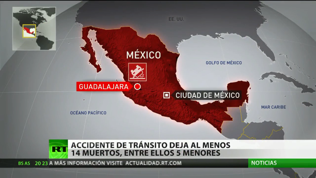 Accidente de tránsito en México deja al menos 14 muertos - RT