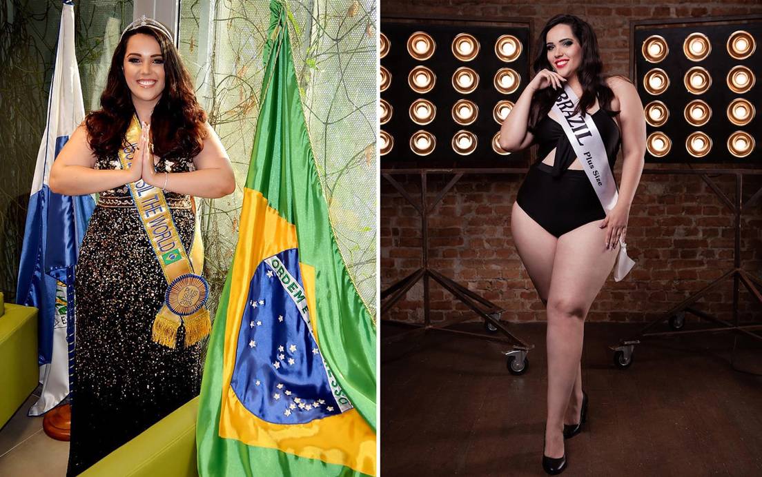 Nina Souza, Miss Mundo Talla Plus.
