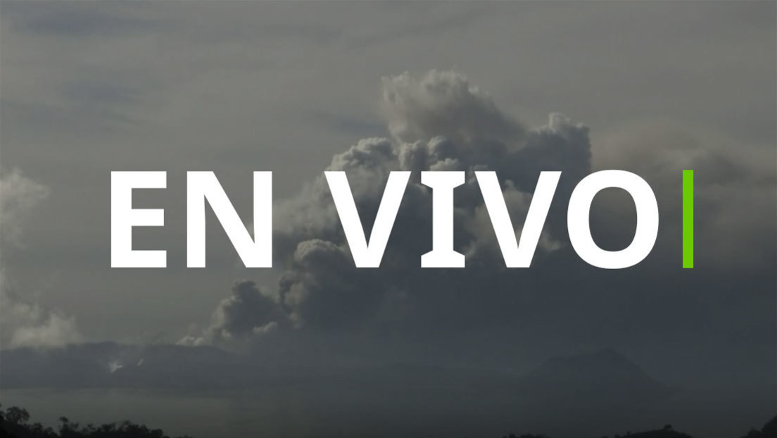 EN VIVO: Nube de cenizas y vapor tras la erupción del volcán Taal en Filipinas