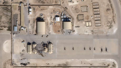 Base aÃ©rea Al Asad en Irak: fotos satelitales muestran daÃ±os causados por el ataque iranÃ­
