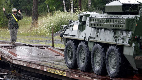 FOTOS: Un vehículo blindado del Ejército de EE.UU. se incendia en Polonia