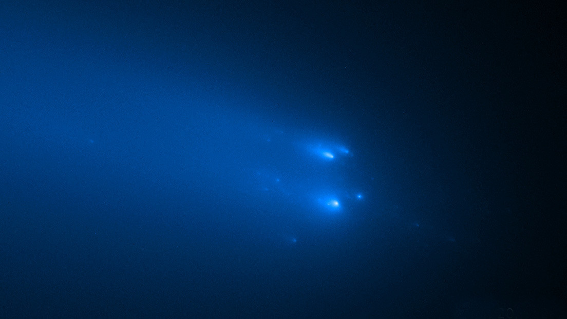 Hubble telescope captures never-before-seen images of a disintegrating comet