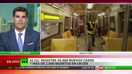 EE.UU. registra 30.000 nuevos casos y más de 2.000 muertos en un día