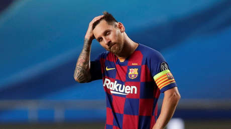FOTOS: Así reaccionó Messi a la peor derrota de su carrera tras la debacle del Barça ante el Bayern