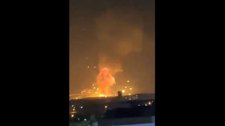 VIDEOS: Una fuerte explosión se produce en una base militar en Jordania
