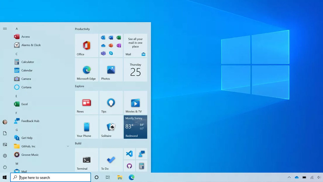 Microsoft lanza una actualización que transforma el menú Inicio de Windows 10
