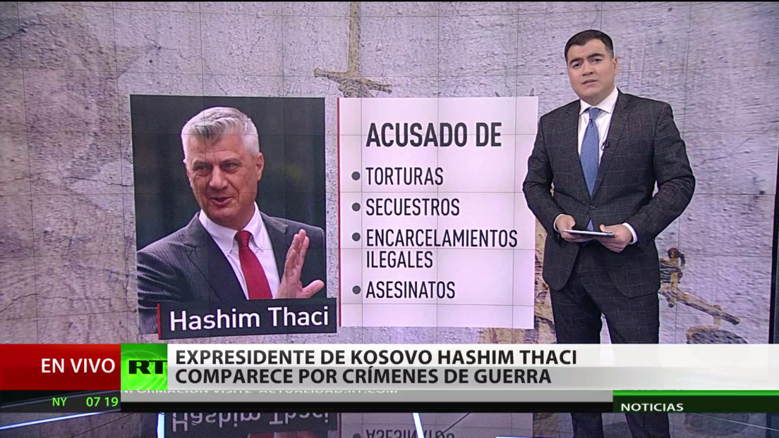 Expresidente de Kosovo Hashim Thaci comparece por crímenes de guerra
