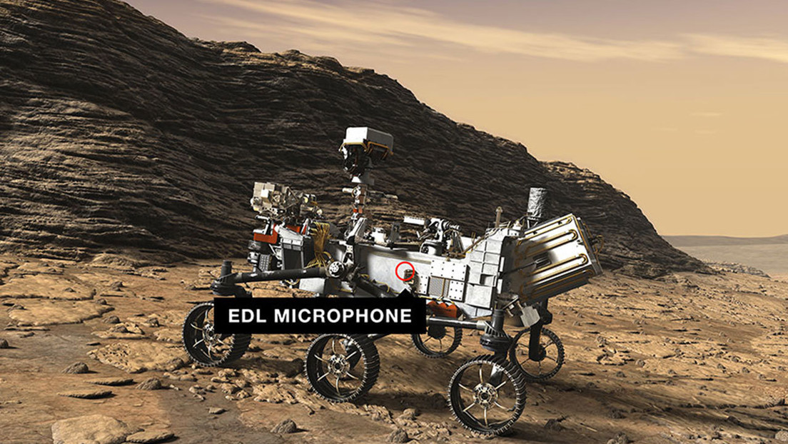 La NASA publica un audio grabado por primera vez por el 'rover' Perseverance en su viaje hacia Marte