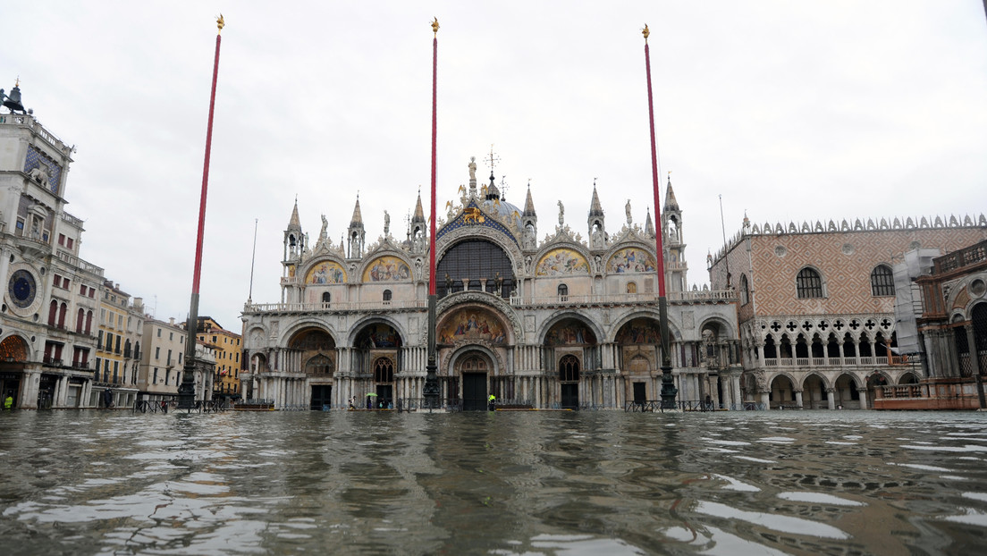 Venecia se inunda otra vez porque no se activó el nuevo sistema de barreras inflables (VIDEOS, FOTOS) - Vimarsana News
