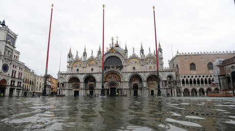 Venecia se inunda otra vez porque no se activó el nuevo sistema de barreras inflables (VIDEOS, FOTOS)
