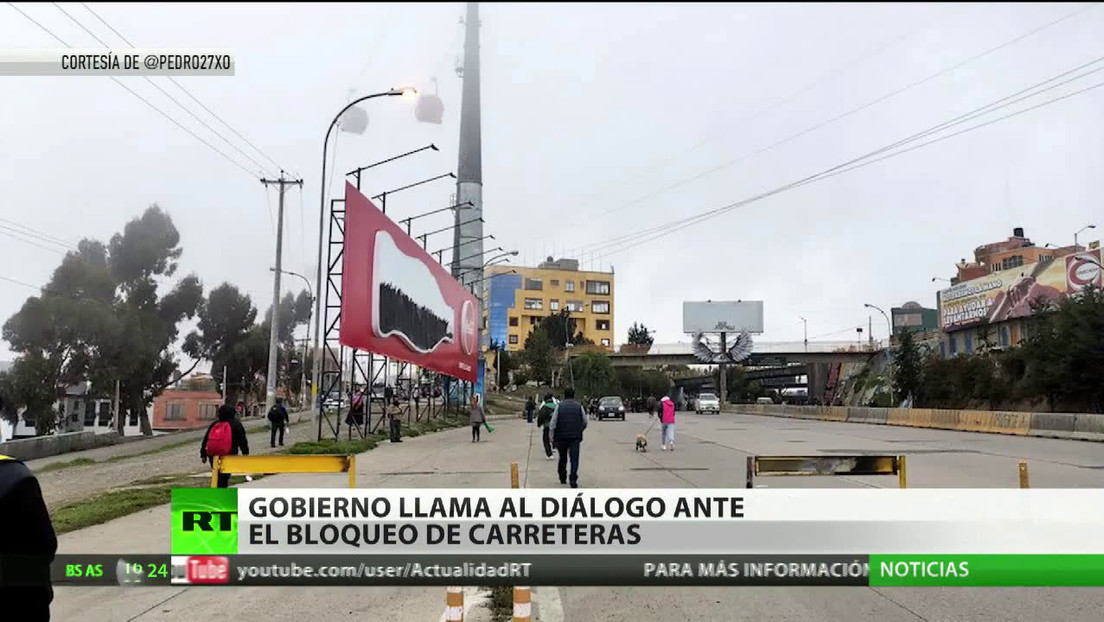 El Gobierno de Bolivia llama al diálogo ante el bloqueo de carreteras RT