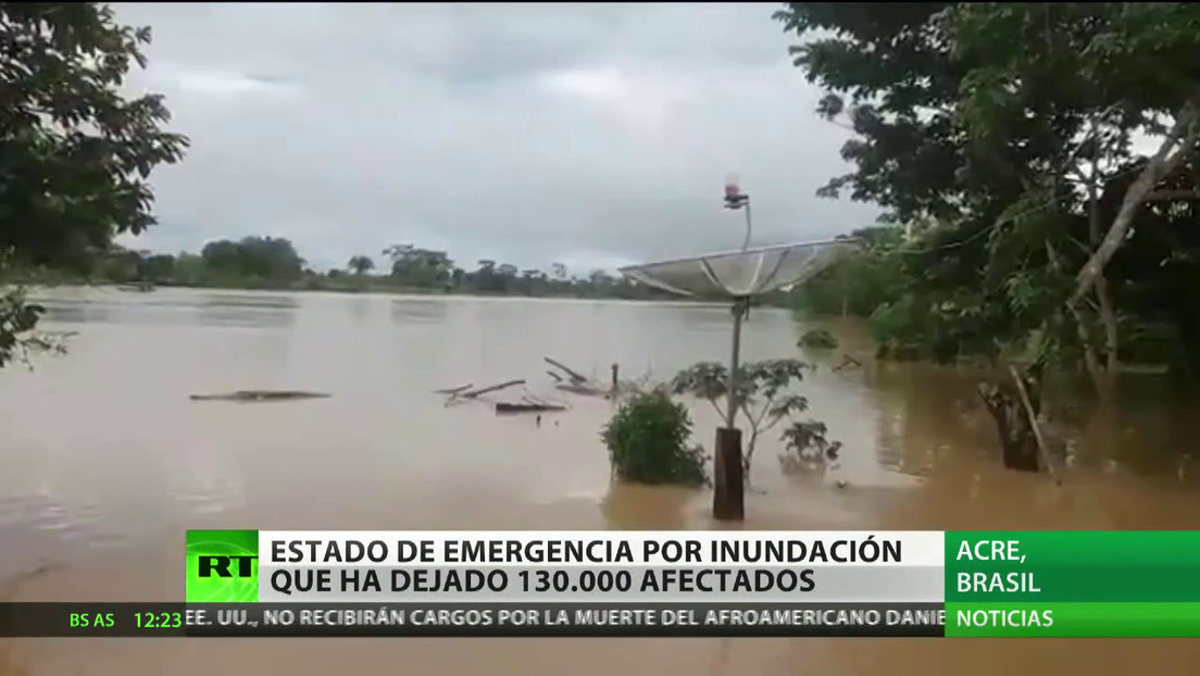 Estado de emergencia en Brasil por una inundación que ha dejado 130.000